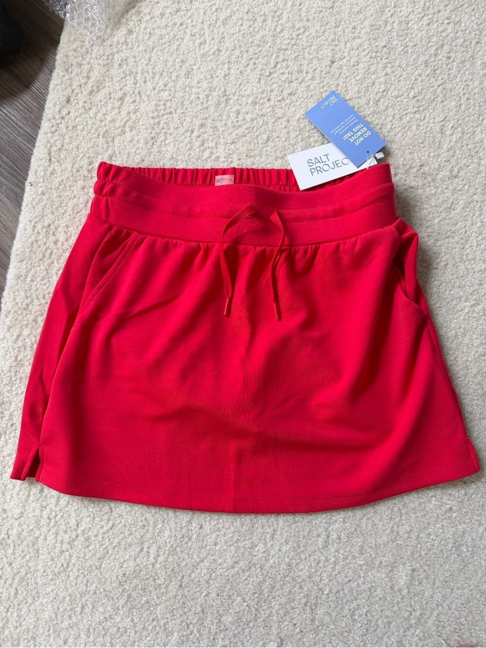 Salt Project Cloud Form Skirt Strawberry Red Medium M
